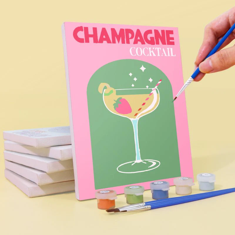 12 Mini Paintings | Colorful Cocktail Bundle - Image 5