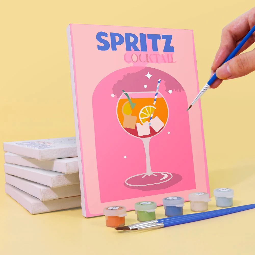12 Mini Paintings | Colorful Cocktail Bundle - Image 6