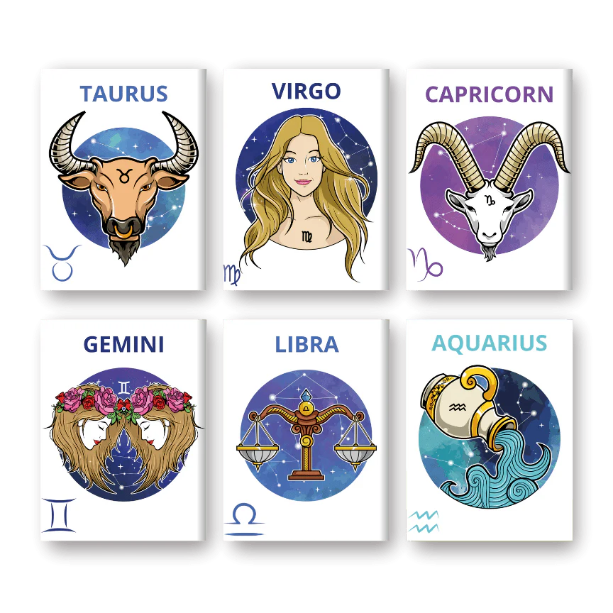 12 Mini Paintings | Zodiac Set - Image 3