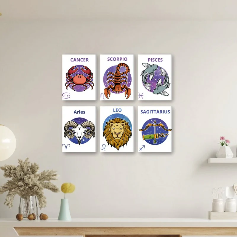 12 Mini Paintings | Zodiac Set - Image 4