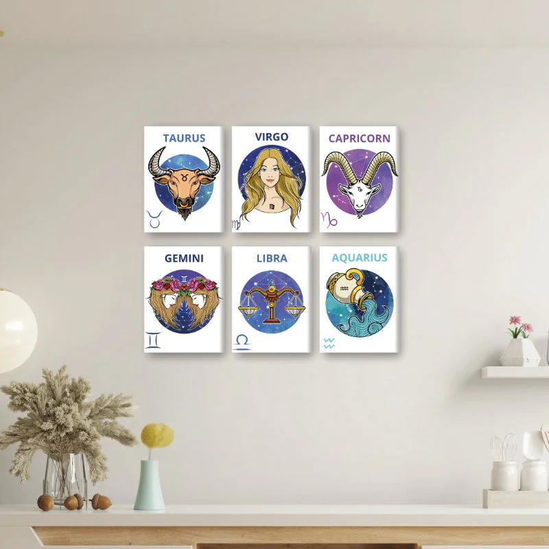 12 Mini Paintings | Zodiac Set - Image 5