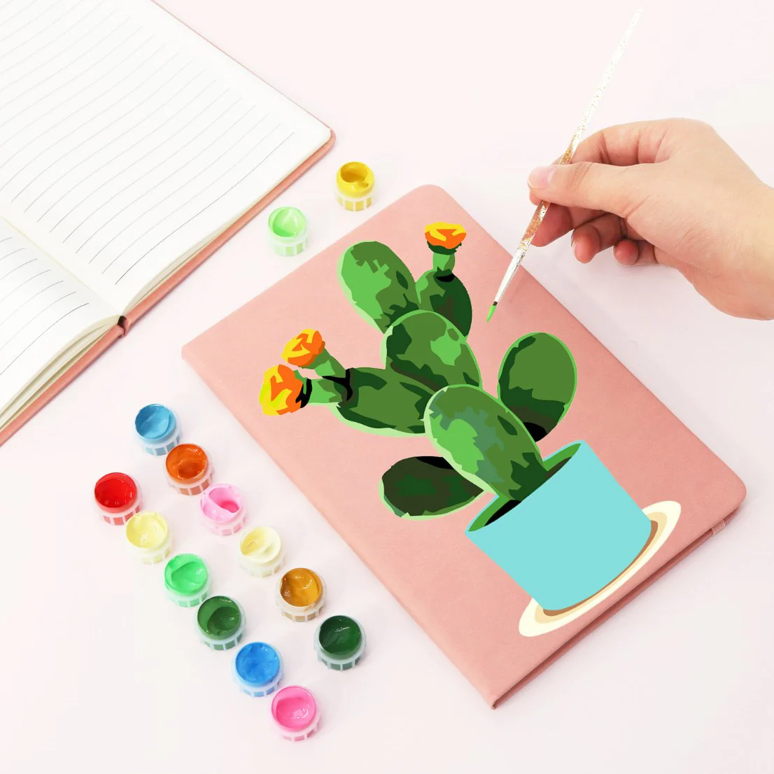 Paint by Number Notebook - Cactus | 2 Colors - Image 12