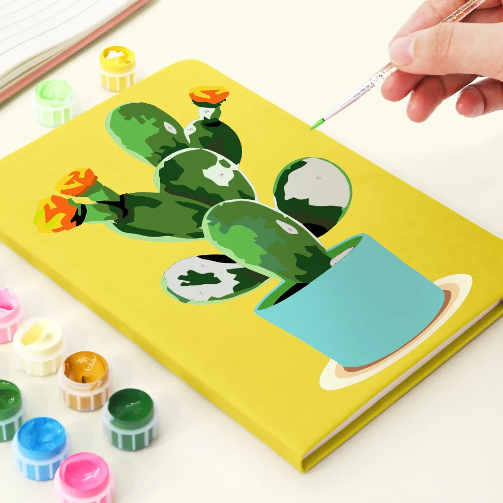 Paint by Number Notebook - Cactus | 2 Colors - Image 9