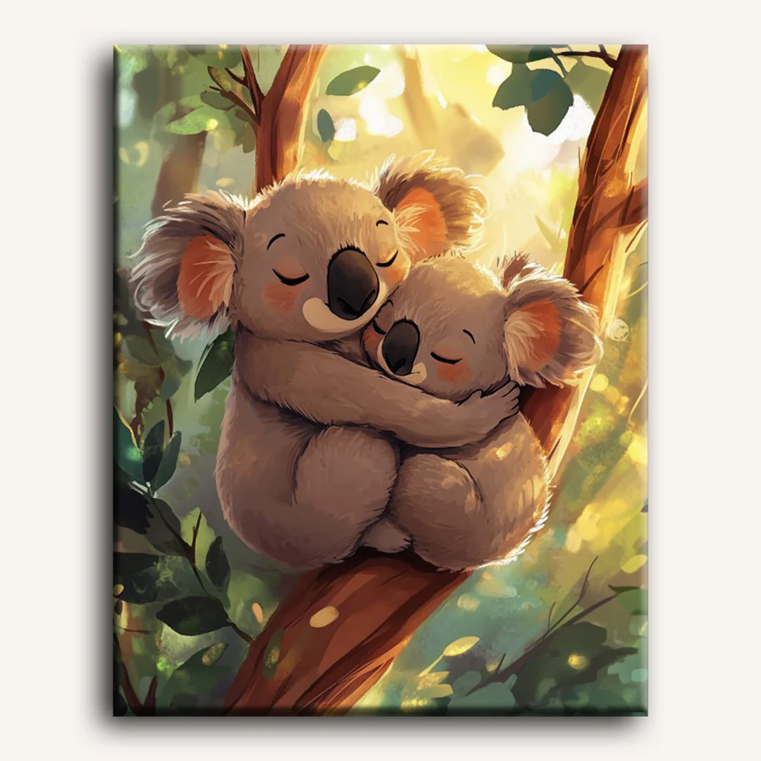 2 Cute Koalas | Paint by Number - Image 2