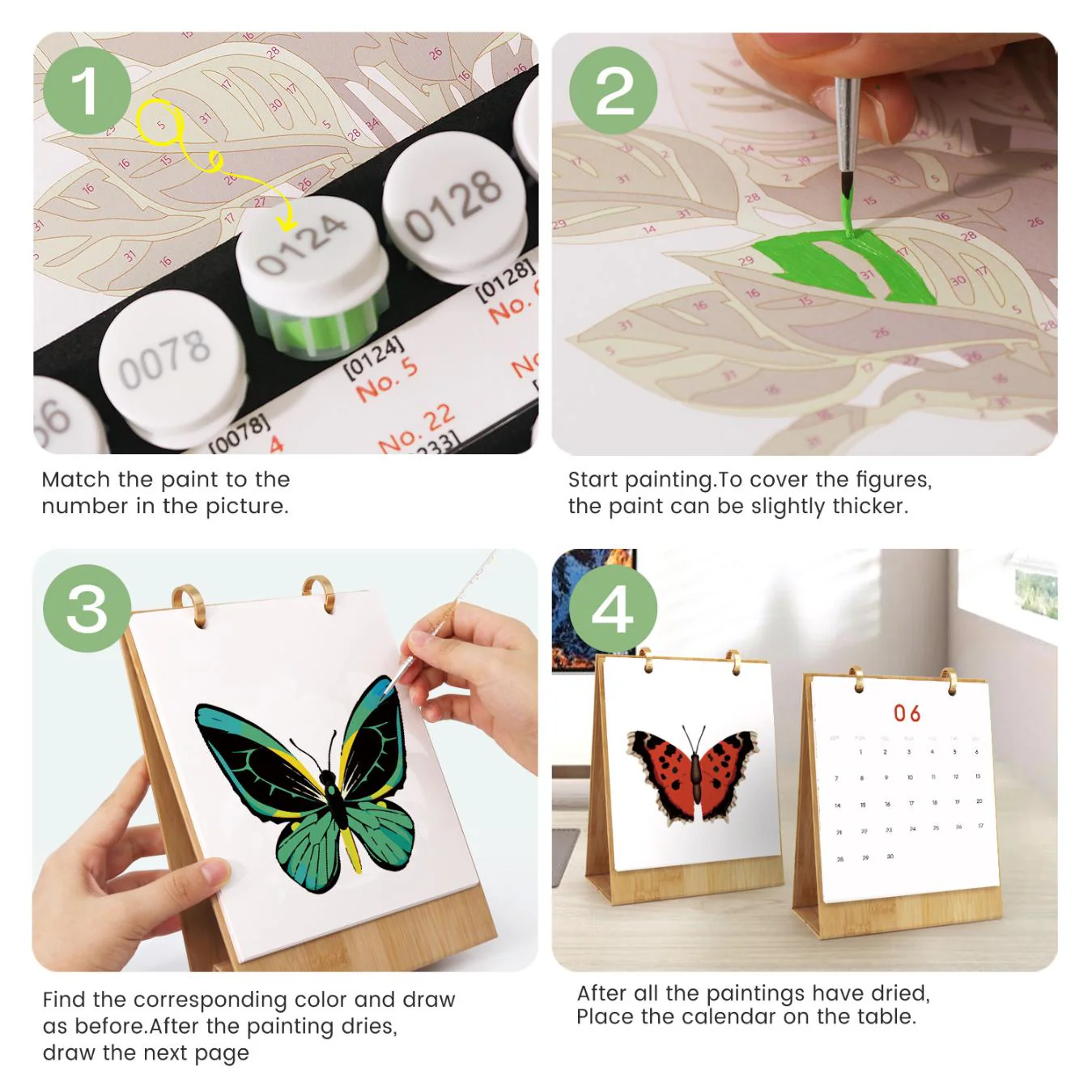 2026 Paint by Numbers desk Calendar | Butterfly Edition - Image 12