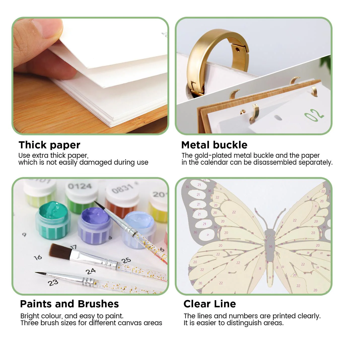 2026 Paint by Numbers desk Calendar | Butterfly Edition - Image 13