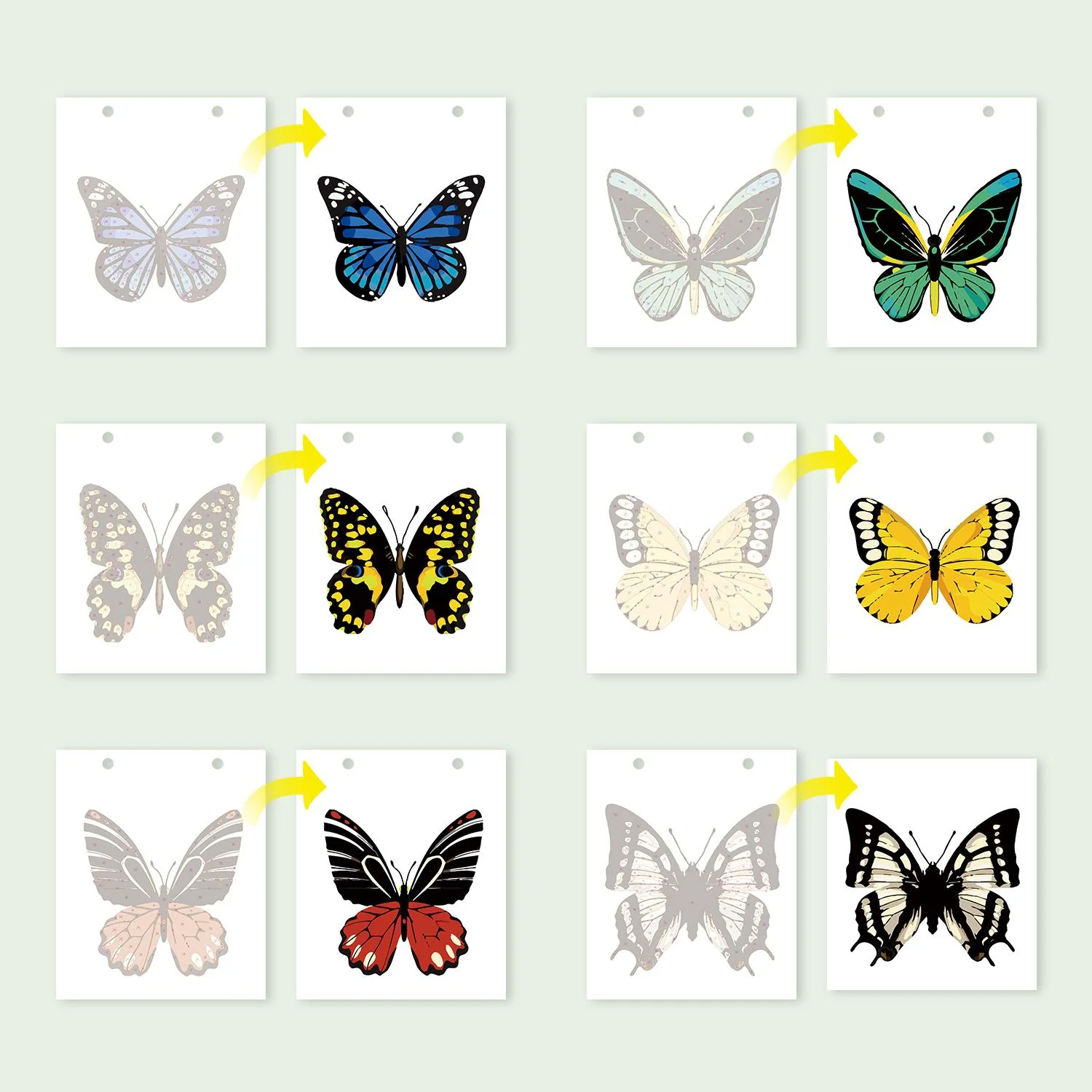 2026 Paint by Numbers desk Calendar | Butterfly Edition - Image 7