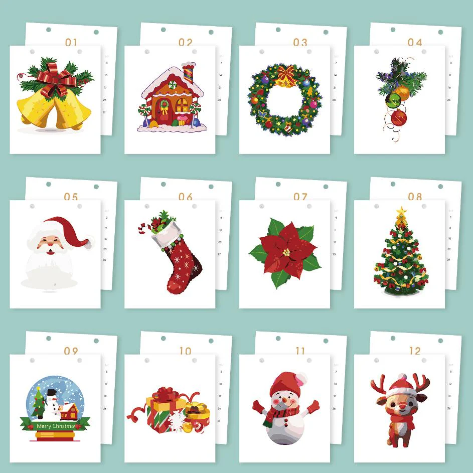 2026 Paint by Numbers desk Calendar | Christmas Edition - Image 10