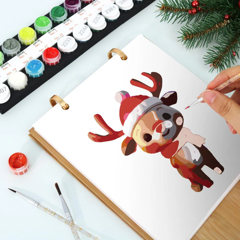 2026 Paint by Numbers desk Calendar | Christmas Edition - Image 5