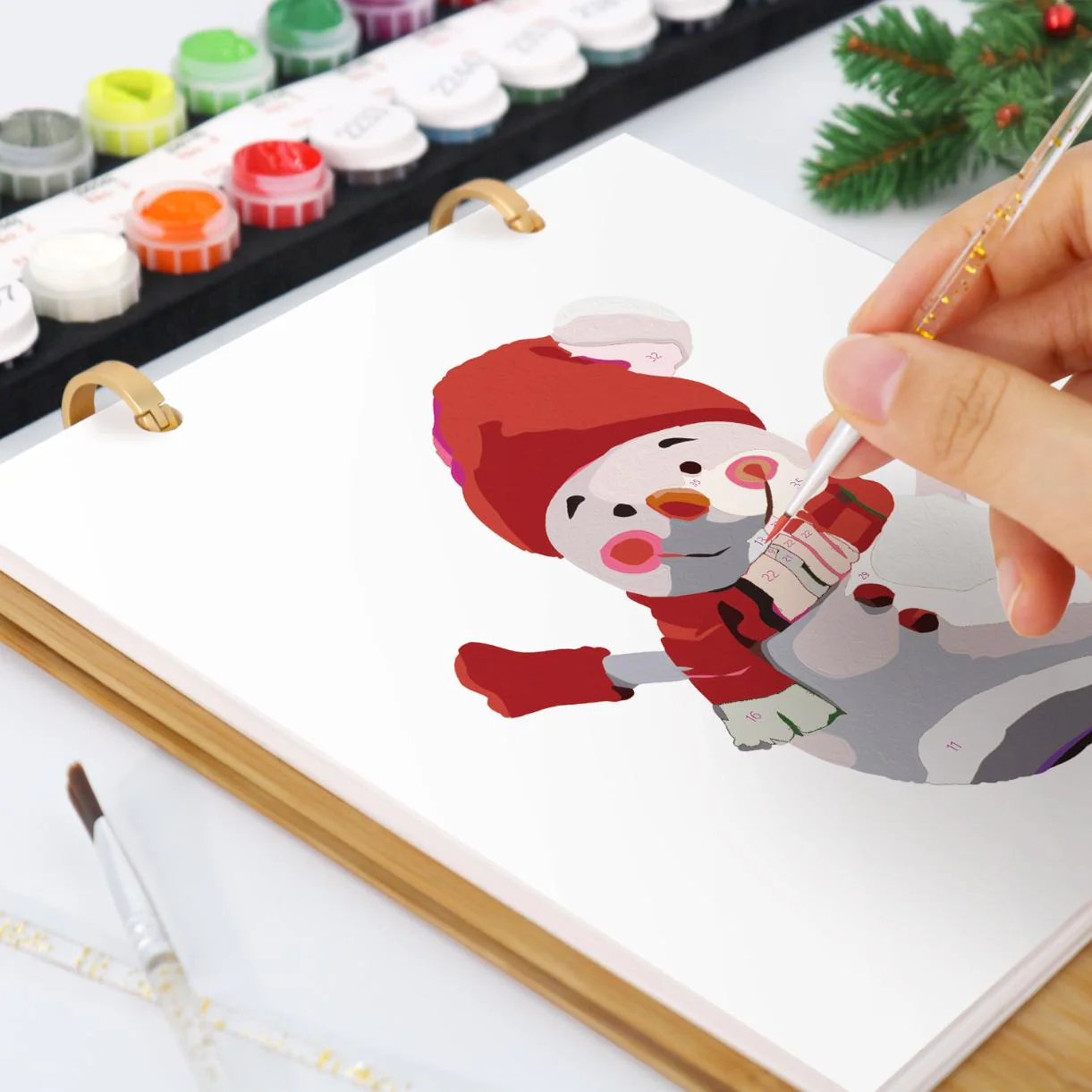 2026 Paint by Numbers desk Calendar | Christmas Edition - Image 6