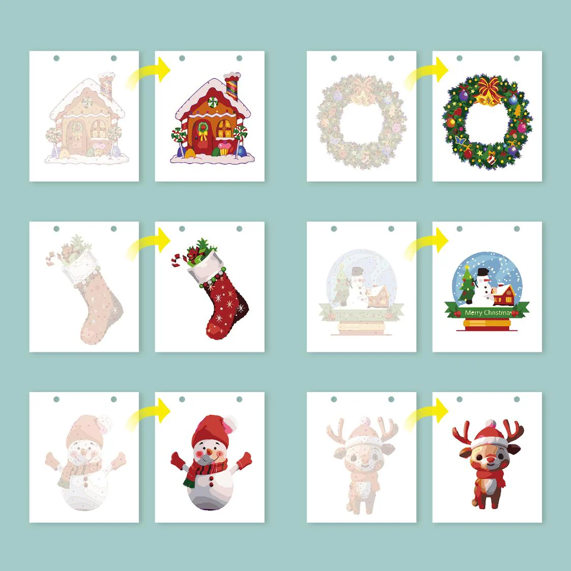 2026 Paint by Numbers desk Calendar | Christmas Edition - Image 9