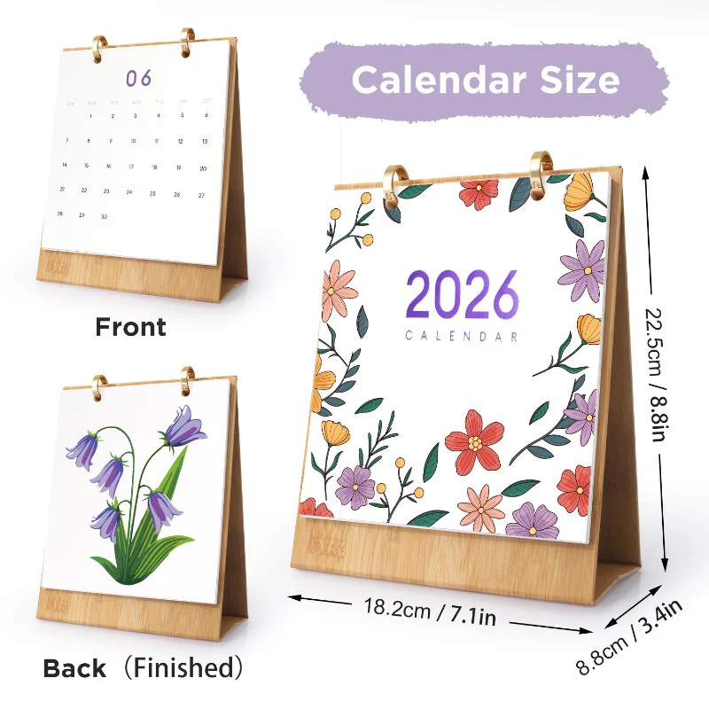 2026 Paint by Numbers desk Calendar | Flowers Edition - Image 4
