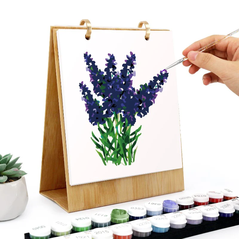 2026 Paint by Numbers desk Calendar | Flowers Edition - Image 6