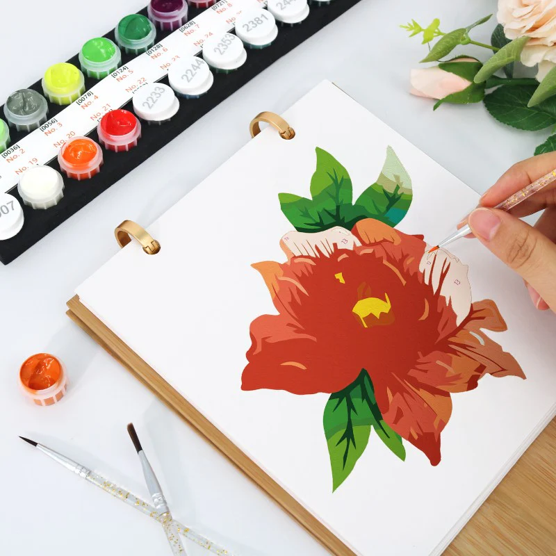2026 Paint by Numbers desk Calendar | Flowers Edition - Image 8