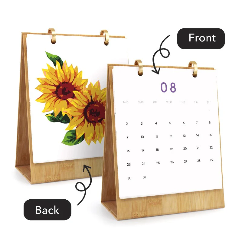 2026 Paint by Numbers desk Calendar | Flowers Edition - Image 9