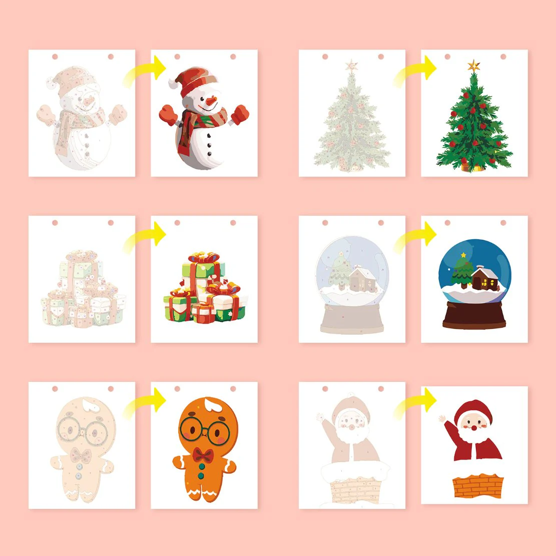 2026 Paint by Numbers desk Calendar | Merry Christmas Edition - Image 10