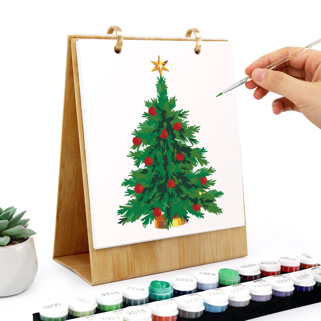 2026 Paint by Numbers desk Calendar | Merry Christmas Edition - Image 5