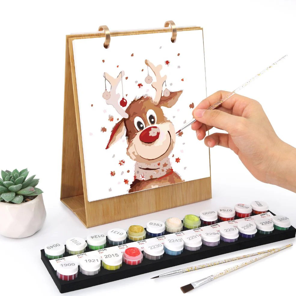 2026 Paint by Numbers desk Calendar | Merry Christmas Edition - Image 6