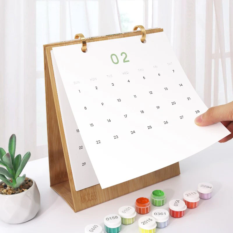 2026 Paint by Numbers desk Calendar | Plants Edition - Image 16