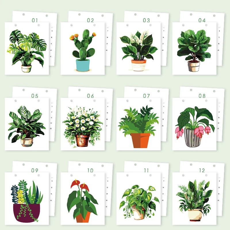 2026 Paint by Numbers desk Calendar | Plants Edition - Image 7