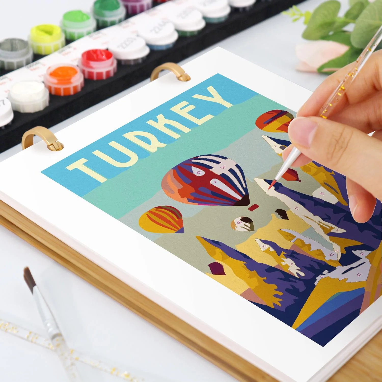 2026 Paint by Numbers desk Calendar | World trip Edition - Image 14