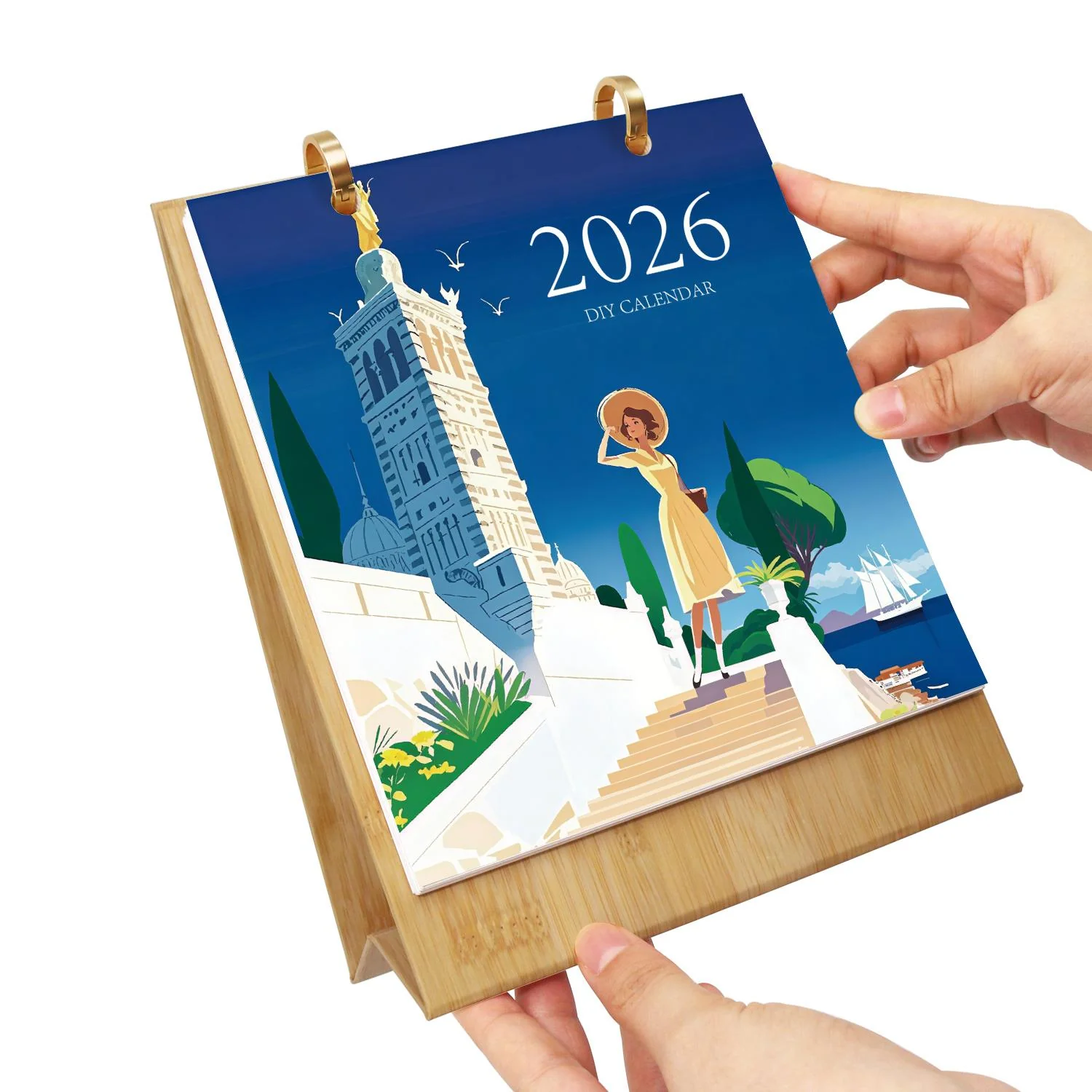 2026 Paint by Numbers desk Calendar | World trip Edition - Image 2