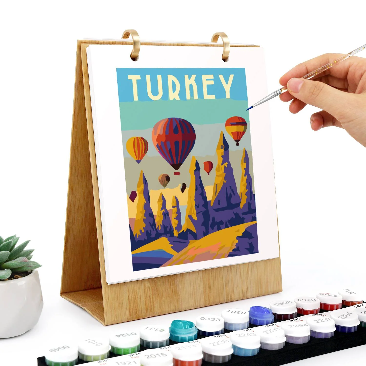 2026 Paint by Numbers desk Calendar | World trip Edition - Image 9