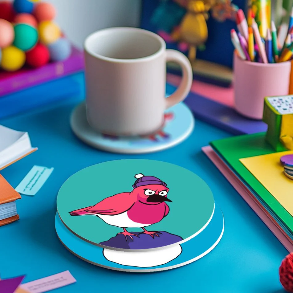 4 Paint by Number Coasters – Crazy Christmas Set - Image 7