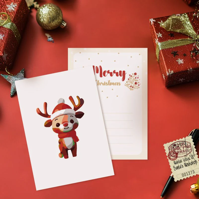 5 Postcards – Christmas Set | Paint by Number - Image 2