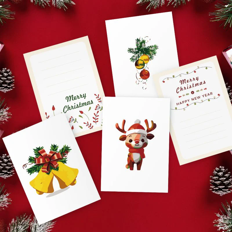 5 Postcards – Christmas Set | Paint by Number - Image 3