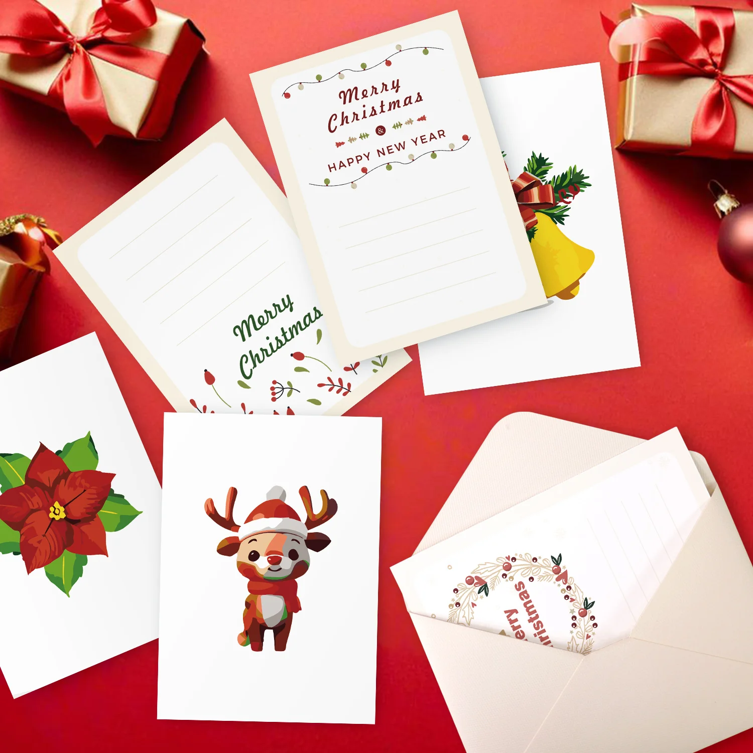 5 Postcards – Christmas Set | Paint by Number - Image 4