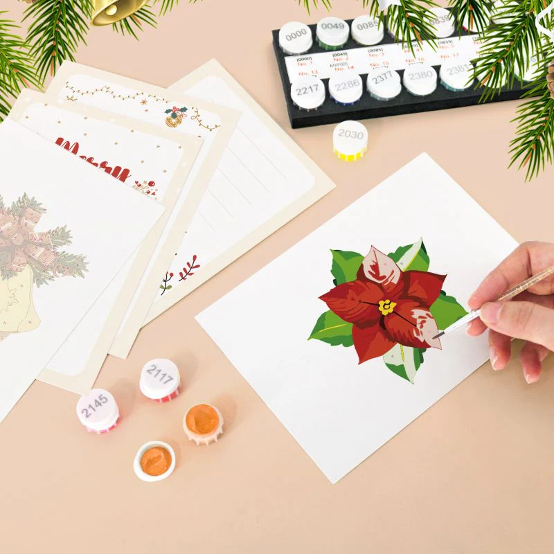 5 Postcards – Christmas Set | Paint by Number - Image 7