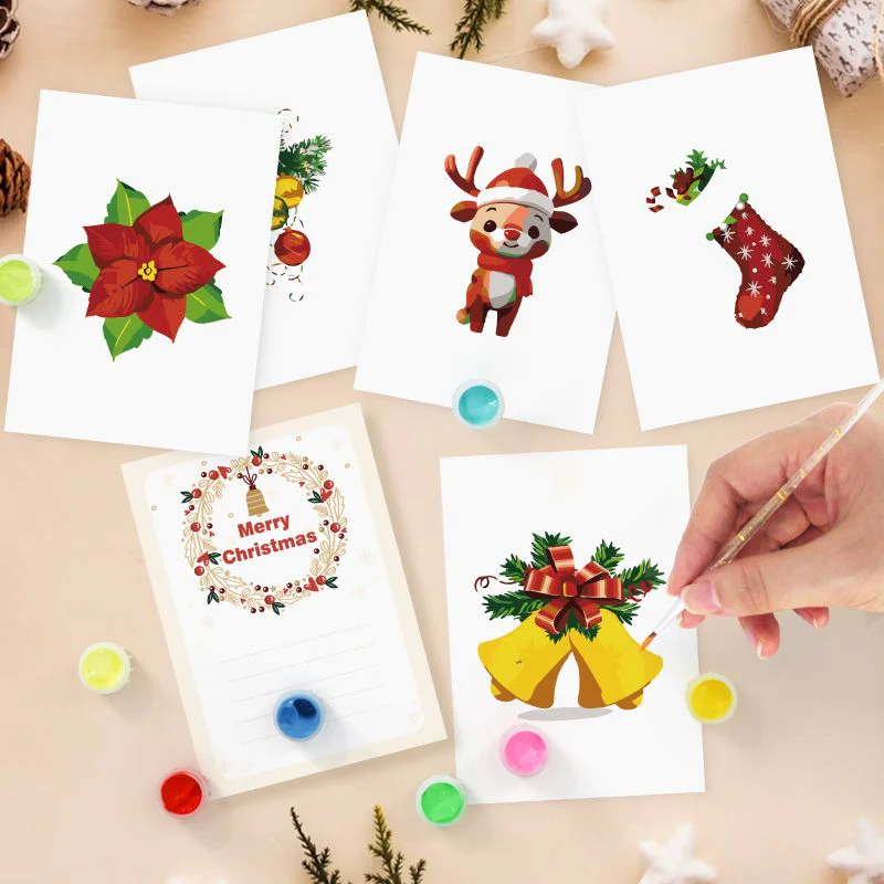 5 Postcards – Christmas Set | Paint by Number - Image 8