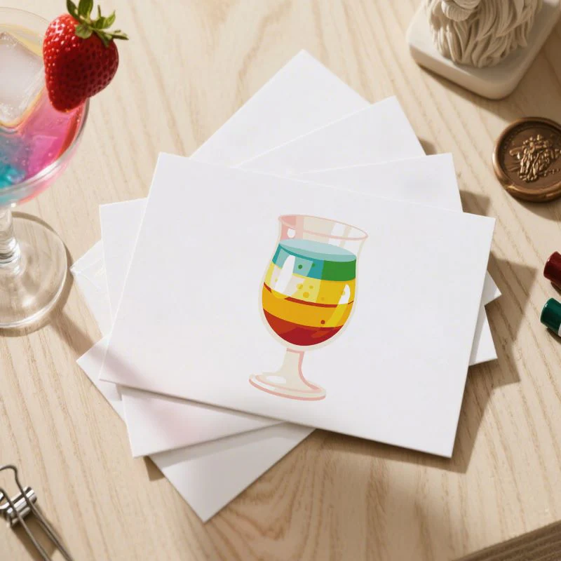 5 Postcards – Cocktail Set | Paint by Number - Image 10