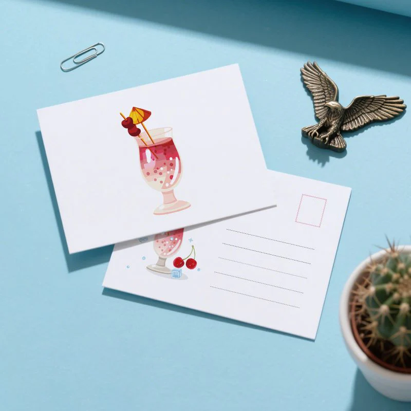 5 Postcards – Cocktail Set | Paint by Number - Image 7
