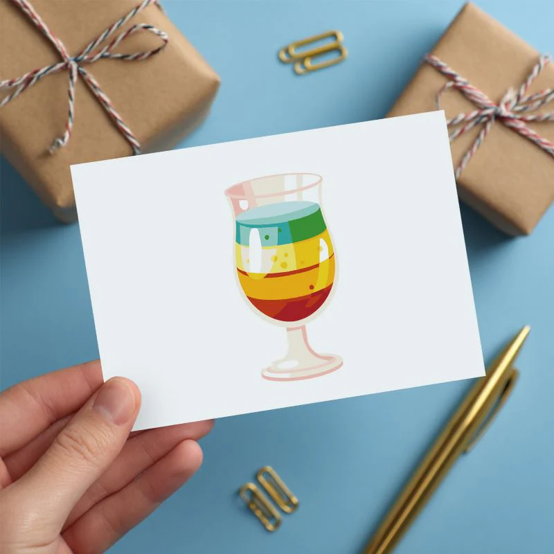 5 Postcards – Cocktail Set | Paint by Number - Image 8