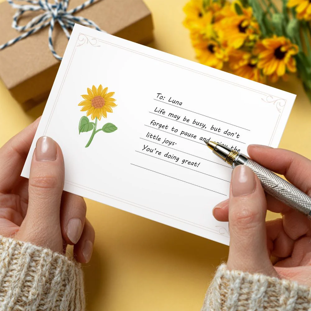 5 Postcards – Flowers Set | Paint by Number - Image 7