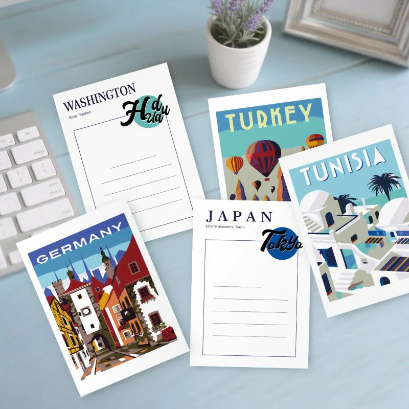 5 Postcards – World trip Set | Paint by Number - Image 11