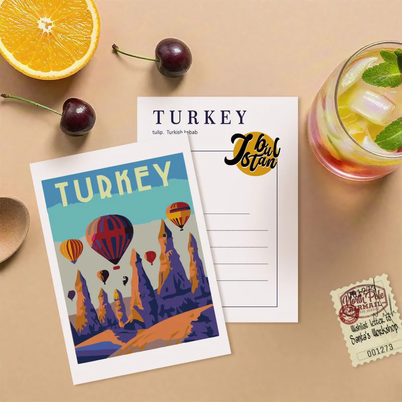 5 Postcards – World trip Set | Paint by Number - Image 9