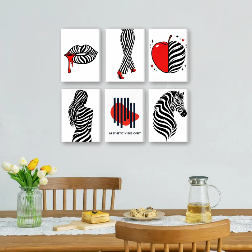 6 Mini Paintings - Aesthetic Vibes Set - Image 2