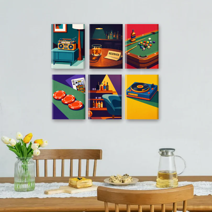 6 Mini Paintings - After Hours Set - Image 2