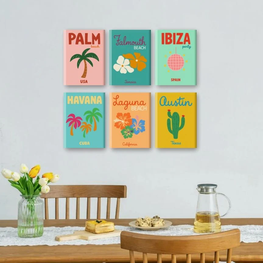 6 Mini Paintings - Beach & Summer Set - Image 2