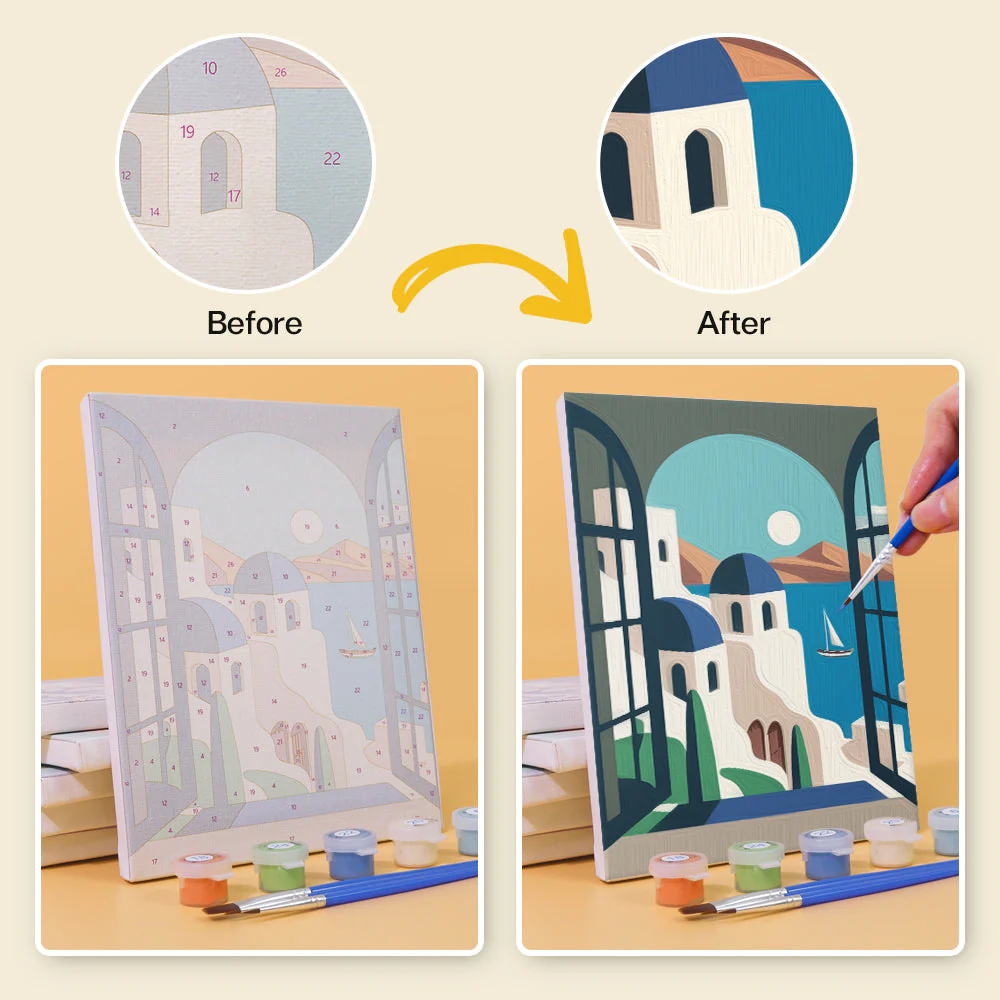 6 Mini Paintings | Beautiful Landscapes Set - Image 6