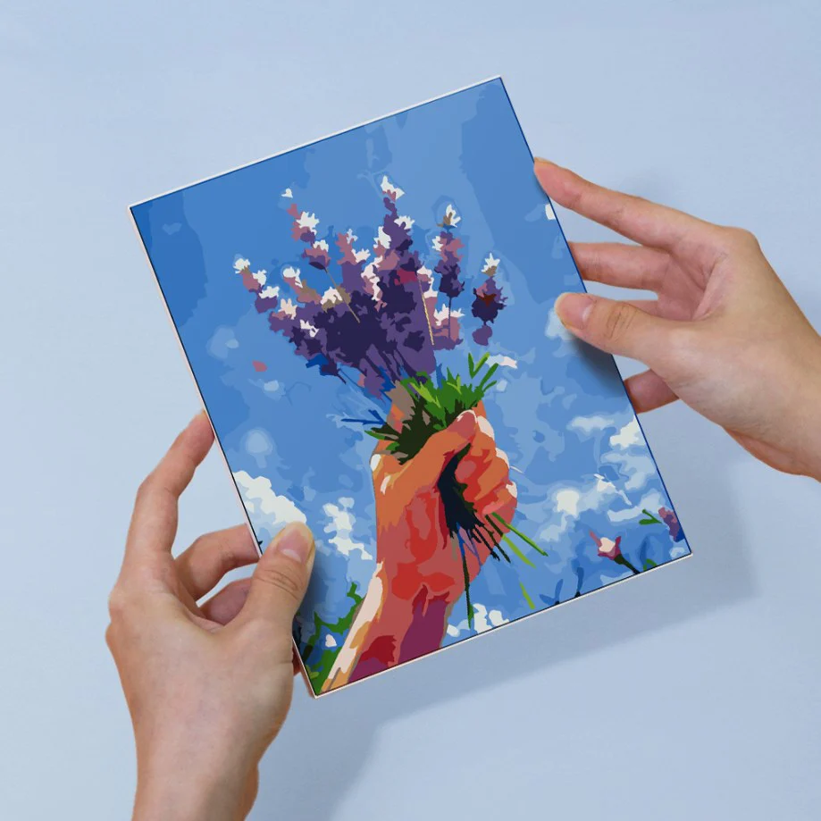 6 Mini Paintings - Bouquets in the Sky Set - Image 14