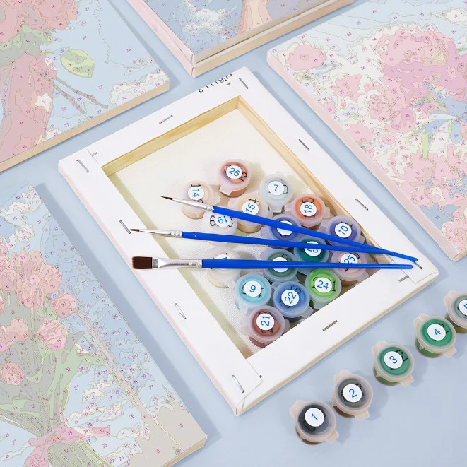 6 Mini Paintings - Bouquets in the Sky Set - Image 5