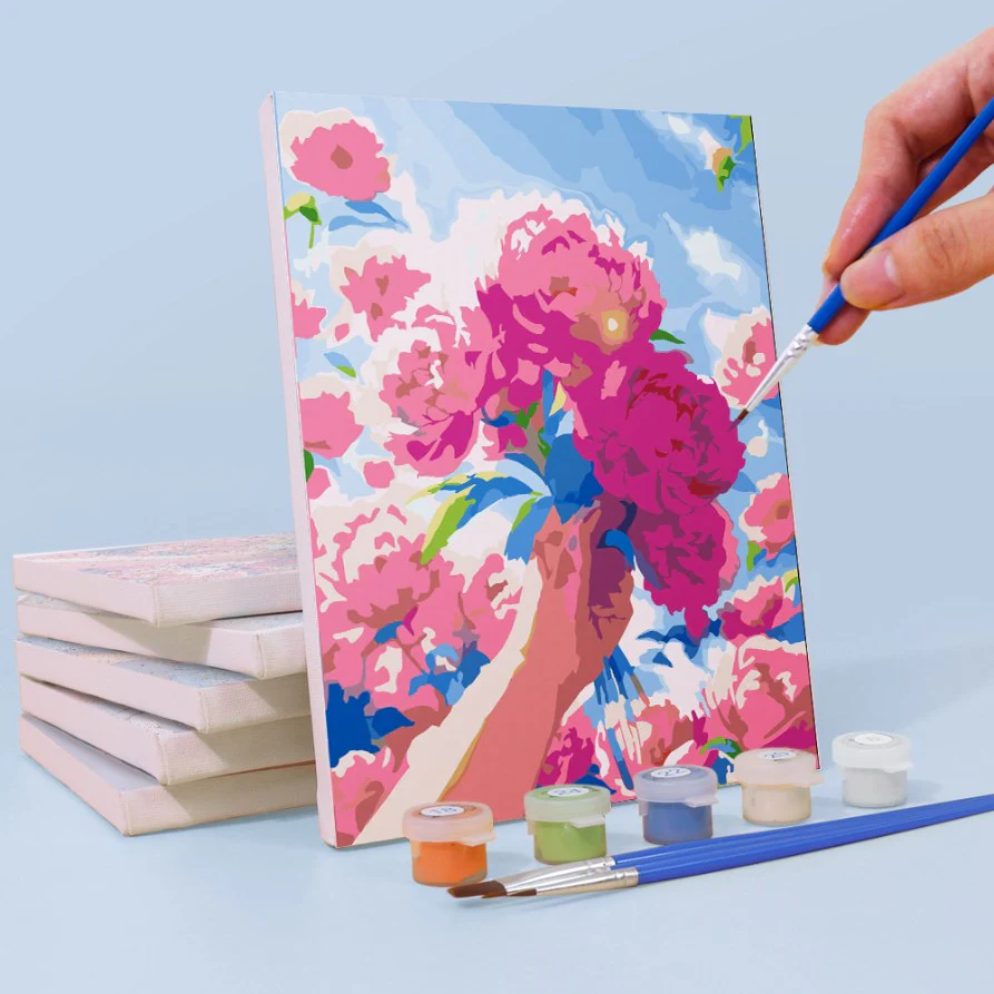 6 Mini Paintings - Bouquets in the Sky Set - Image 7