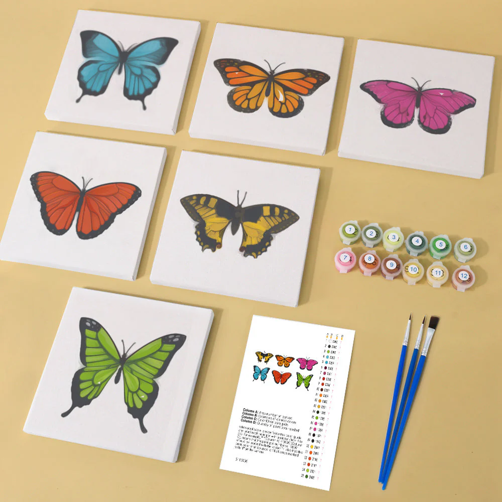 6 Mini Paintings | Butterfly Set - Image 10
