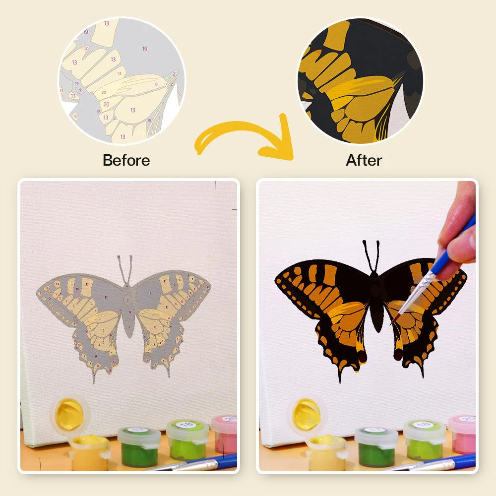 6 Mini Paintings | Butterfly Set - Image 5