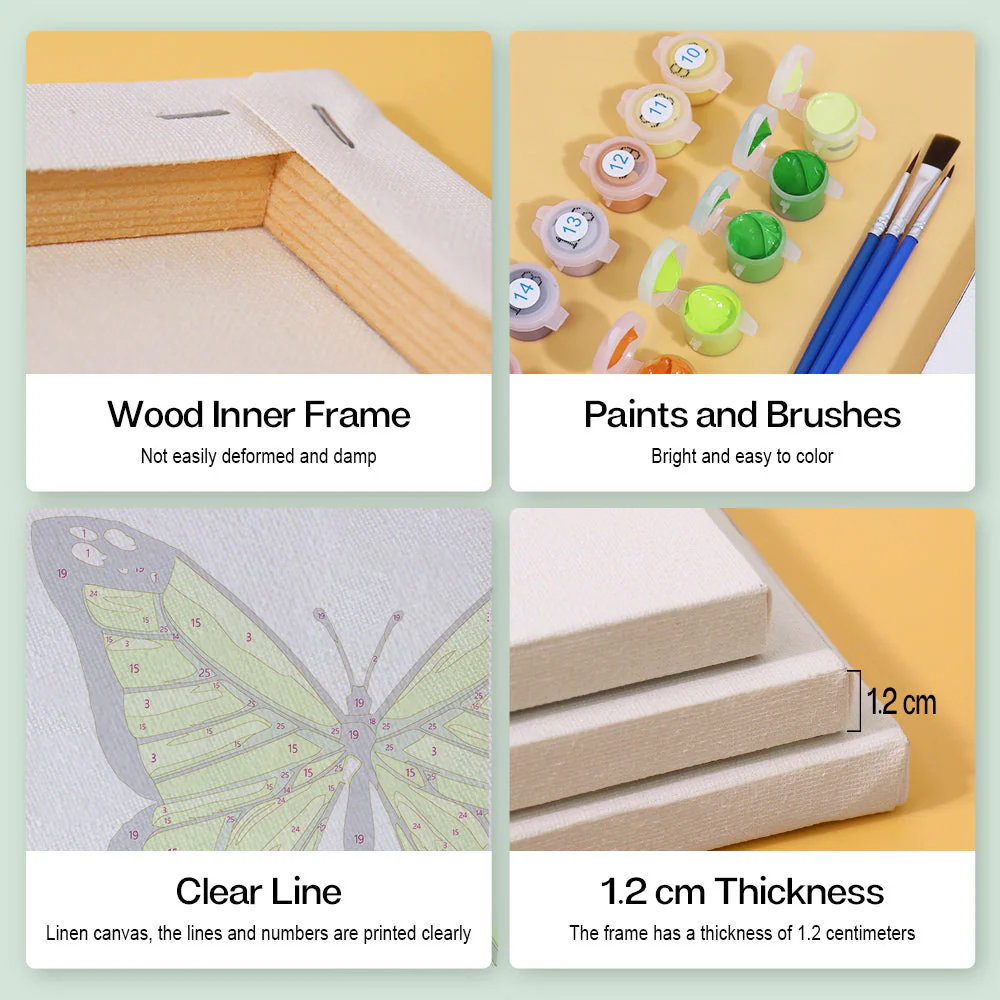 6 Mini Paintings | Butterfly Set - Image 6