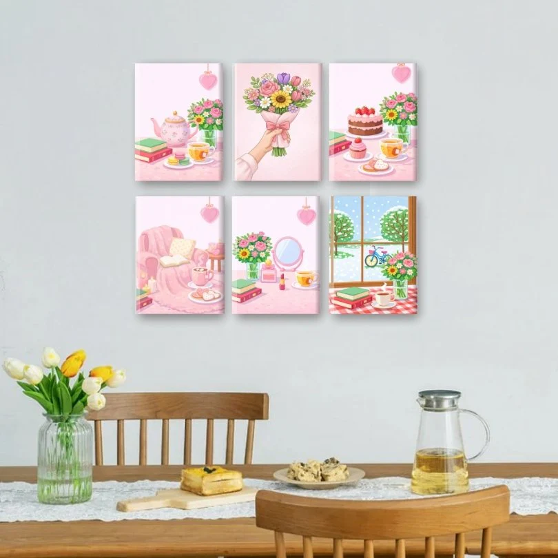 6 Mini Paintings - Calm Moments Set - Image 2